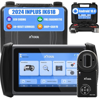 XTOOL IK618 V2.0 Car OBD2 Scanner Full Diagnostic Tool Key Programmer DOIP/CANFD