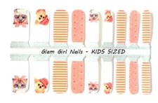 Puppies and Kitties KIDS SIZED Nail Polish Strips / Nail Wraps / Nail Stickers