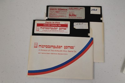 Bundle Double Sides Micro Games Computer Crosswords And Facts In 5 Floppy Disk