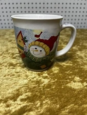 Royal Norfolk Christmas Mug Winter Holiday Snowman Coffee Tea Hot Cocoa Cup