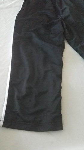 Boys Adidas Joggers BASKETBALL Size Large Black POCKETS DRAWSTRING POLYESTER - Picture 8 of 10