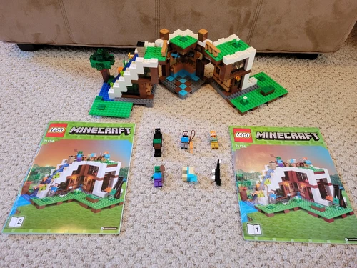 KOMPLETT Lego Minecraft 21134 Die Wasserfallbasis