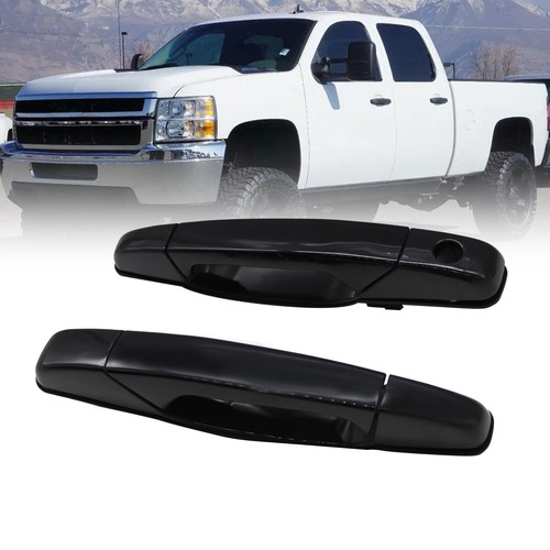 Juego de 2 pares de manijas de puerta exteriores derecha derecha derecha para Chevrolet Silverado 1500 2007-2013 - Imagen 2 de 9