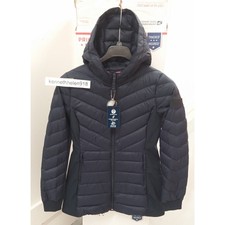 Hollister Womens Ultimate Down Lightweight Parka Jacket Coat Navy Size M,l