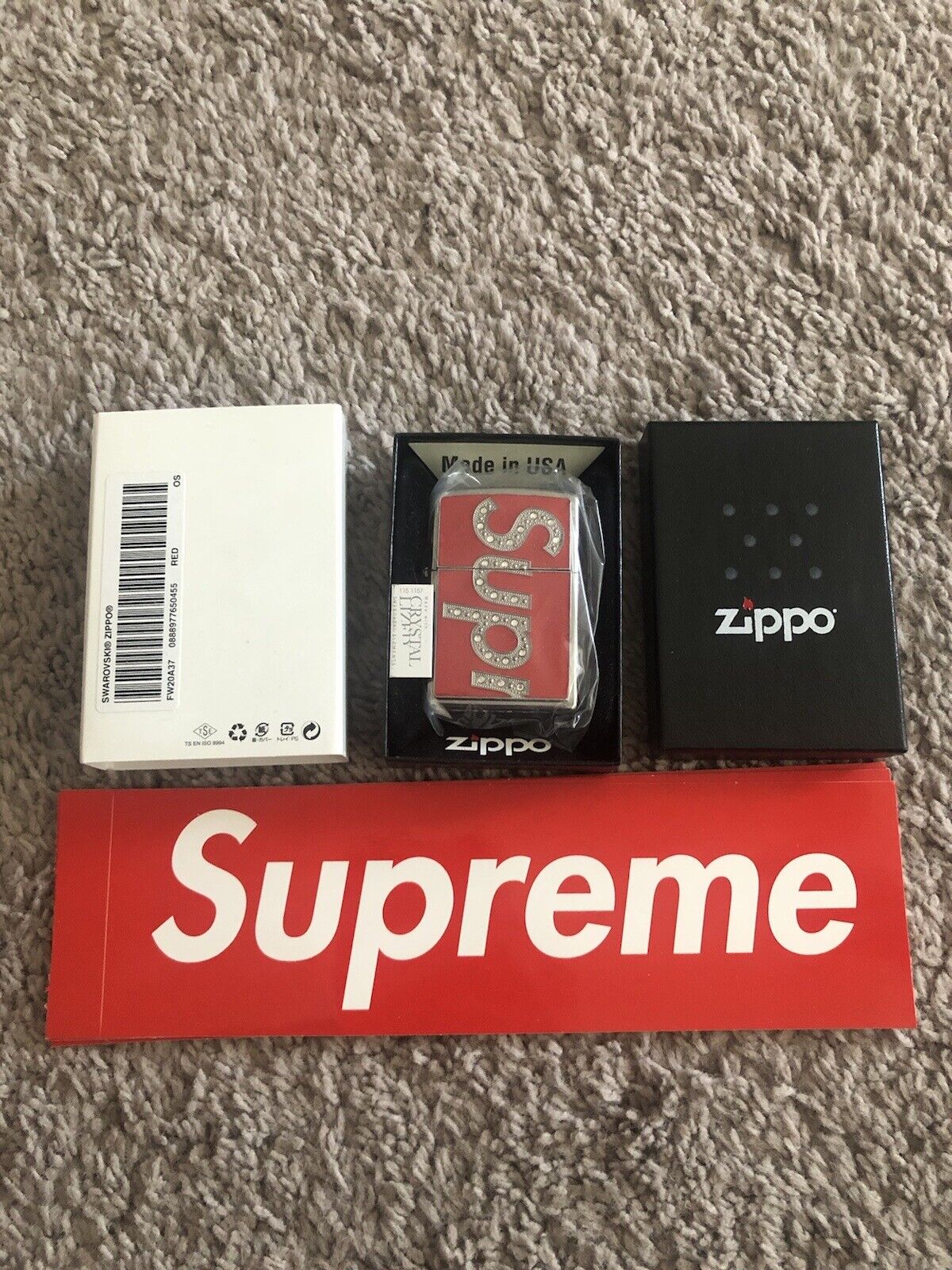 Supreme X Louis Vuitton Zippo Lighter