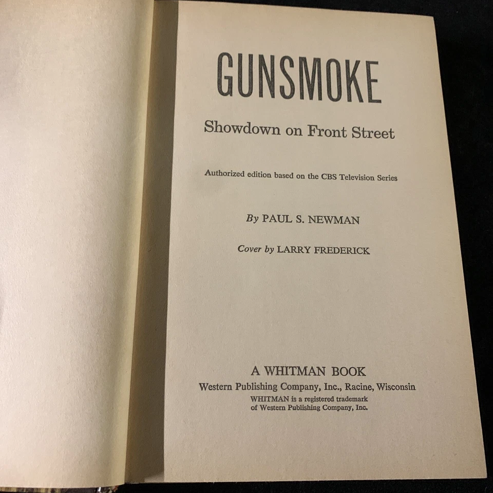 Gunsmoke Showdown on Front Street. Paul S. Newman. HardCover Vintage 1969 GREAT Foto 2 de 4