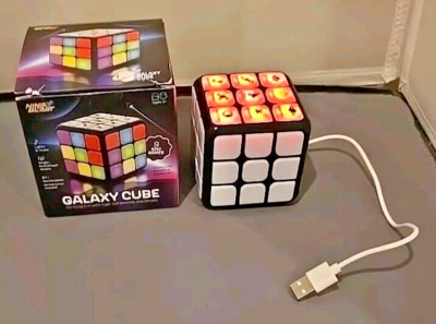 Galaxy Cube Game 9 Fun Brain/Memory Games Rechargeable w/box Works