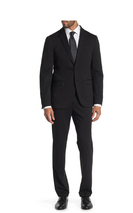 FILA GIACCA TUTA CON RISVOLTO THE SAVILE ROW COMPANY STRAND NERO MASSICCIO DUE BOTTONI ANNI 40