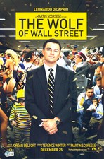 MARTIN SCORSESE SIGNED AUTO THE WOLF OF WALL STREET  12X18 PHOTO MINI POSTER BAS