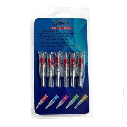 6PCS Lighted Nocks for Crossbow with .300/7.62mm Inside Diameter Arrow DIY - Picture 14 of 19