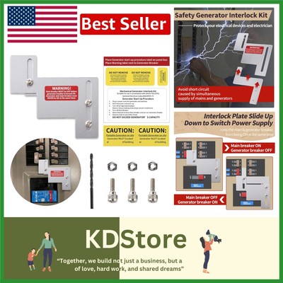 Generator Interlock Kit - Easy Installation for Cutler Hammer 150/200 Amp Panels