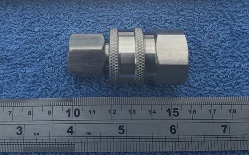 JETWASH CLARKE PAAR EDELSTAHL MIDI 14,8 MM HOCHDRUCK Q RELEASE KUPPLUNG - Bild 10 von 12