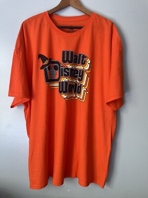 NWOT Walt Disney World Witch Hat Halloween Candy Corn Orange Shirt XXL