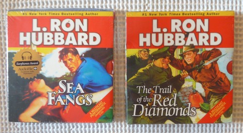 L. RON HUBBARD Sea Fangs Red Diamonds 4CD Audiobook Mint Sealed Scientology New - 第 1/2 張圖片