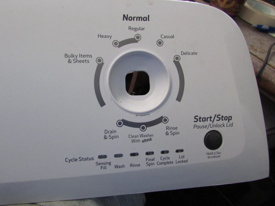 CONSOLA LAVADORA ROPER CON INTERRUPTORES DE TEMPERATURA Y NIVEL DE AGUA PARTE # W10890625 Foto 3 de 4