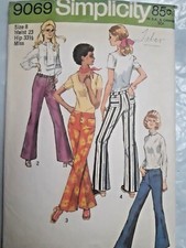 Hip Hugger Pants Low Rise Slim 8 23 W Simplic...