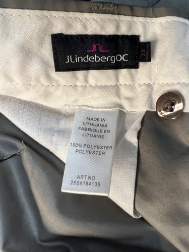 Pantalones de golf J Lindberg para hombre OC rayas laterales pierna recta ocio comodidad 33X34 - Imagen 19 de 19