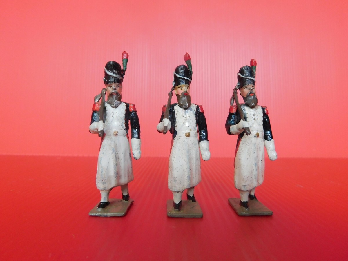 CBG MIGNOT 1ER EMPIRE BEL ENSEMBLE DE 3 GRENADIERS ANGLAIS AU