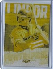2020 Topps Fire - Francisco Lindor #PP-4 - Gold Minted - Power and Pride Insert