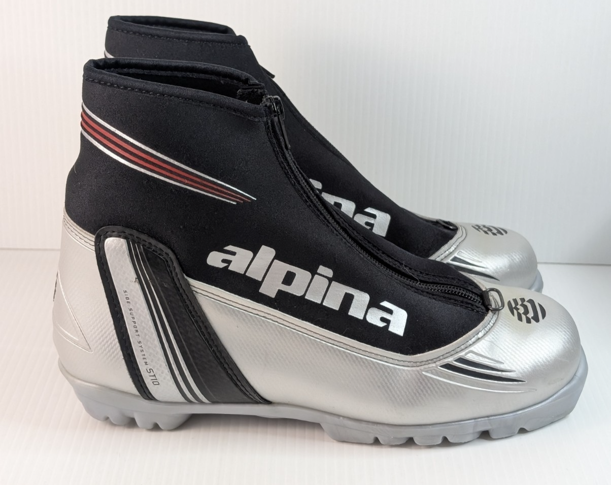 SALOMON Scarpe da sci nordico Alpina ST10 taglia 40 NNN fondo argento nero