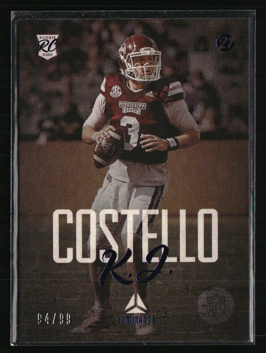 K.J. Costello 2021 Panini Luminance 94/99 #149 RC Football Card