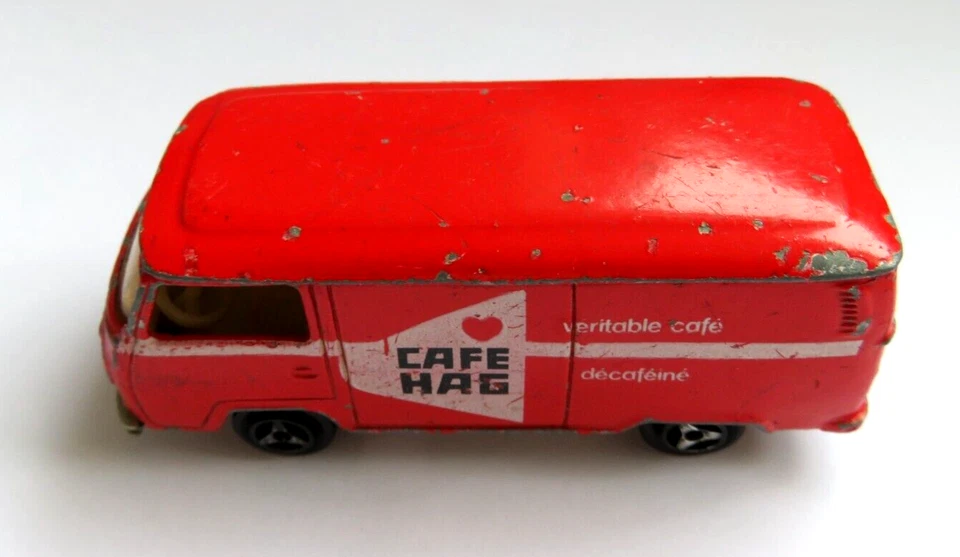 MAJORETTE - CAFÉ HAG - 244 Fourgon VW Volkswagen Hecho en Francia T2 Combi Foto 2 de 4