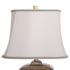 Ivory Linen Medium Bell Shape Lamp Shade 11  H X 15.5  W X 10  D