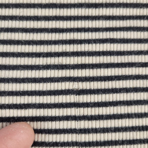 Brandy Melville Mini Abito Bambina Taglia Unica Nero Bianco Righe A Costine Italia - Foto 11 di 12