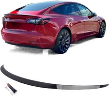 Heckspoiler Spoilerlippe SCHWARZ GLANZ für Tesla Model 3 ab 2017-