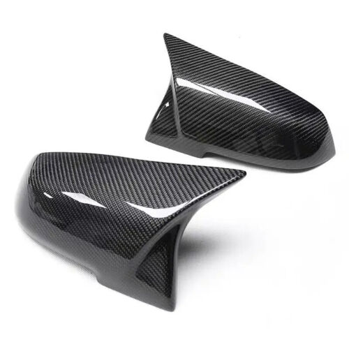 2 Pezzi Tappo Copri Specchio Retrovisore Carbonio Nero per BMW Serie 1 2 3 4 X M Ecc - Foto 2 di 16