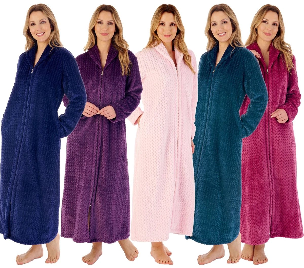 Zipped dressing top gown next