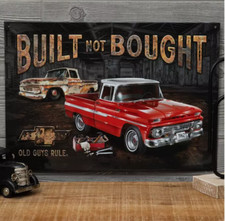 Built Not Bought 1962 Chevy Truck Metal Sign Old Guys Rule Garage Mancave 12x17 Built Not Bought 1962 Chevy Truck Metal Sign Old Guys Rule Garage Mancave 12x17
