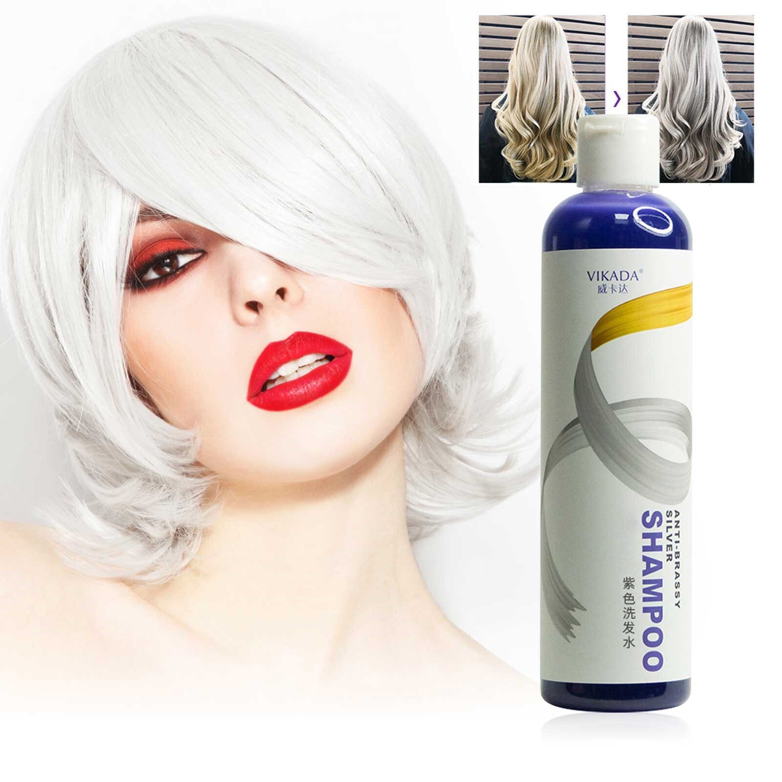 Hair Color Spray Hair For Hair Gray ForBleached - Silver Eliminates Brassy  Color | eBay
