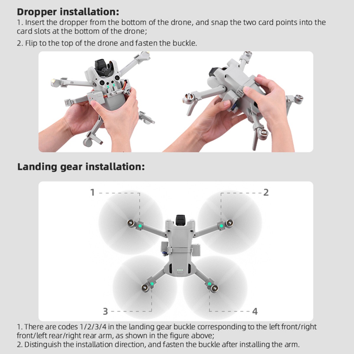 For DJI Mini 3 Pro Wedding Air-Dropping Thrower Réunion