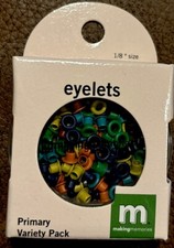 Making Memories 100 Eyelets 1/8" Primary Variety Pack Scrapbooking NIP