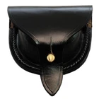 U.S. Civil War Black Leather Musket Rifle Percussion Cap Pouch US Shield Reprodu