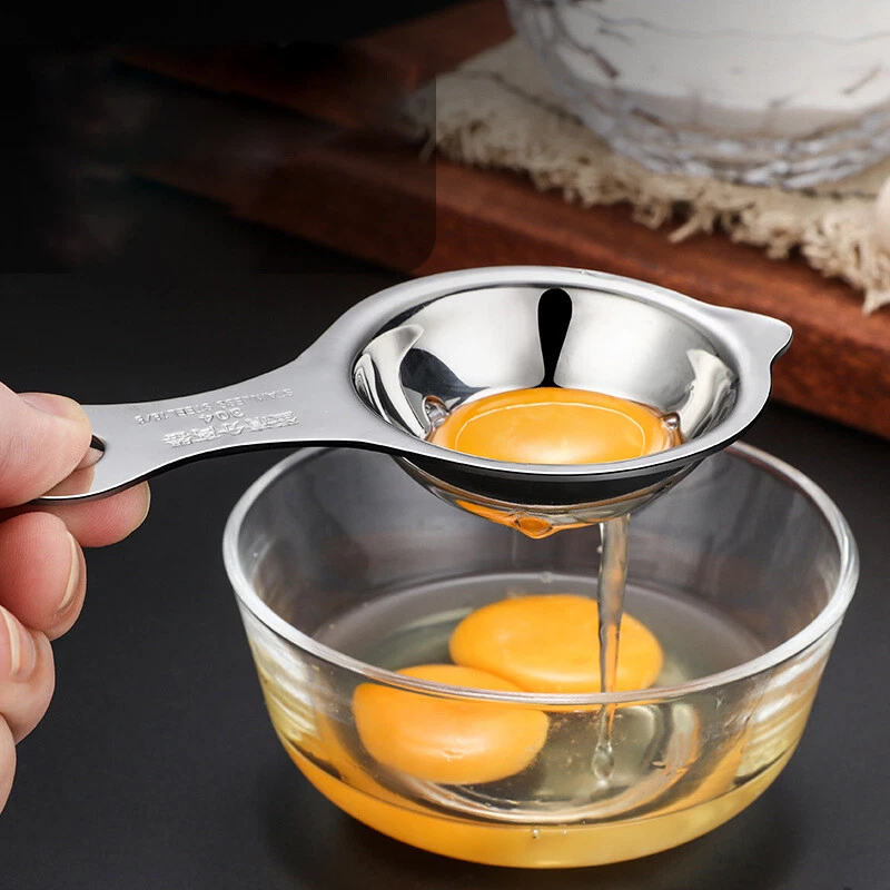 Egg Separator Gadget Egg Yolk White Separator Holder Sieve Funny