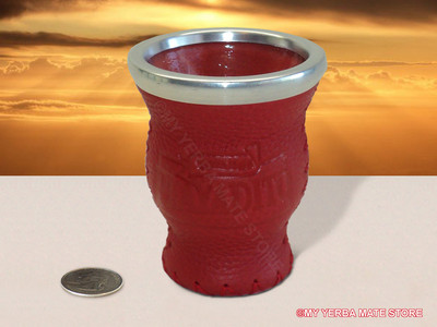 Playadito - Leather Covered Glass Vessel - Free Shipping