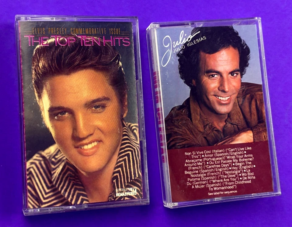 Elvis Top Ten Hits and George Jones Two Vintage Cassettes Nice Condition    CA Foto 4 de 4