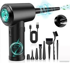 Electric Compressed Air Duster 3-Speed PC Keyboard Cleaner Cordless Blower Kit