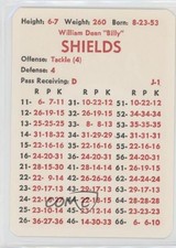 1981 APBA Football 1980 Season Billy Shields 0q3