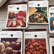 Très Gros Lot Fiches de cuisine années 80 Sans Doute Incomplet