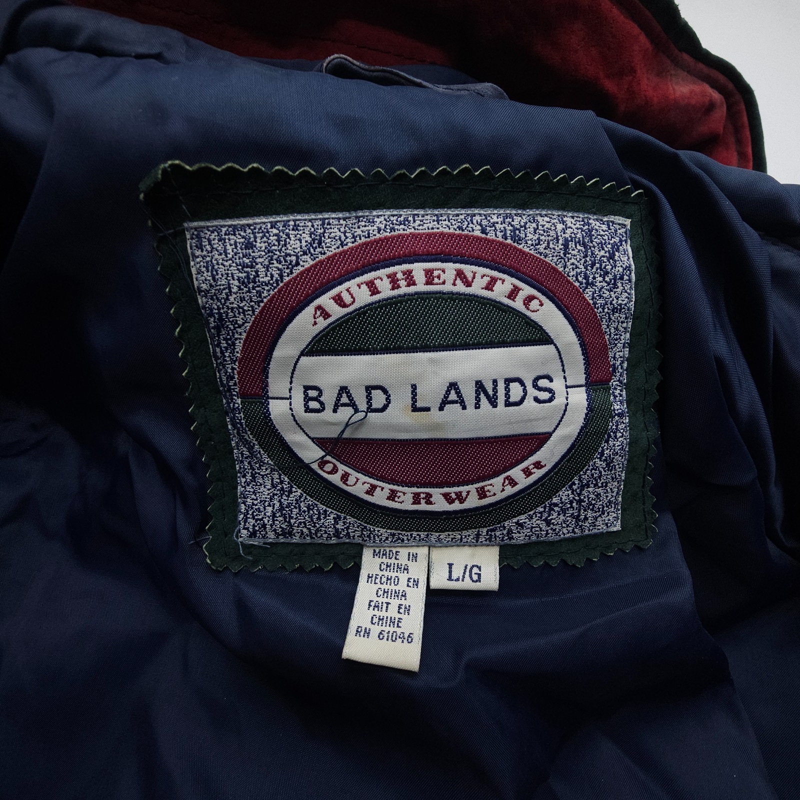 Vtg Bad Lands Outerwear Patchwork Suede Leather J… - image 12