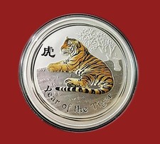 2010年オーストラリア1オンス （ Year of the Tiger） 銀貨 Buy 2010 AUS 1 oz Ag Year of the Tiger BU Series II | APMEX