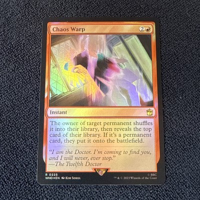 Chaos Warp #225 Foil - MTG Doctor Who Universes Beyond NM Magic Card