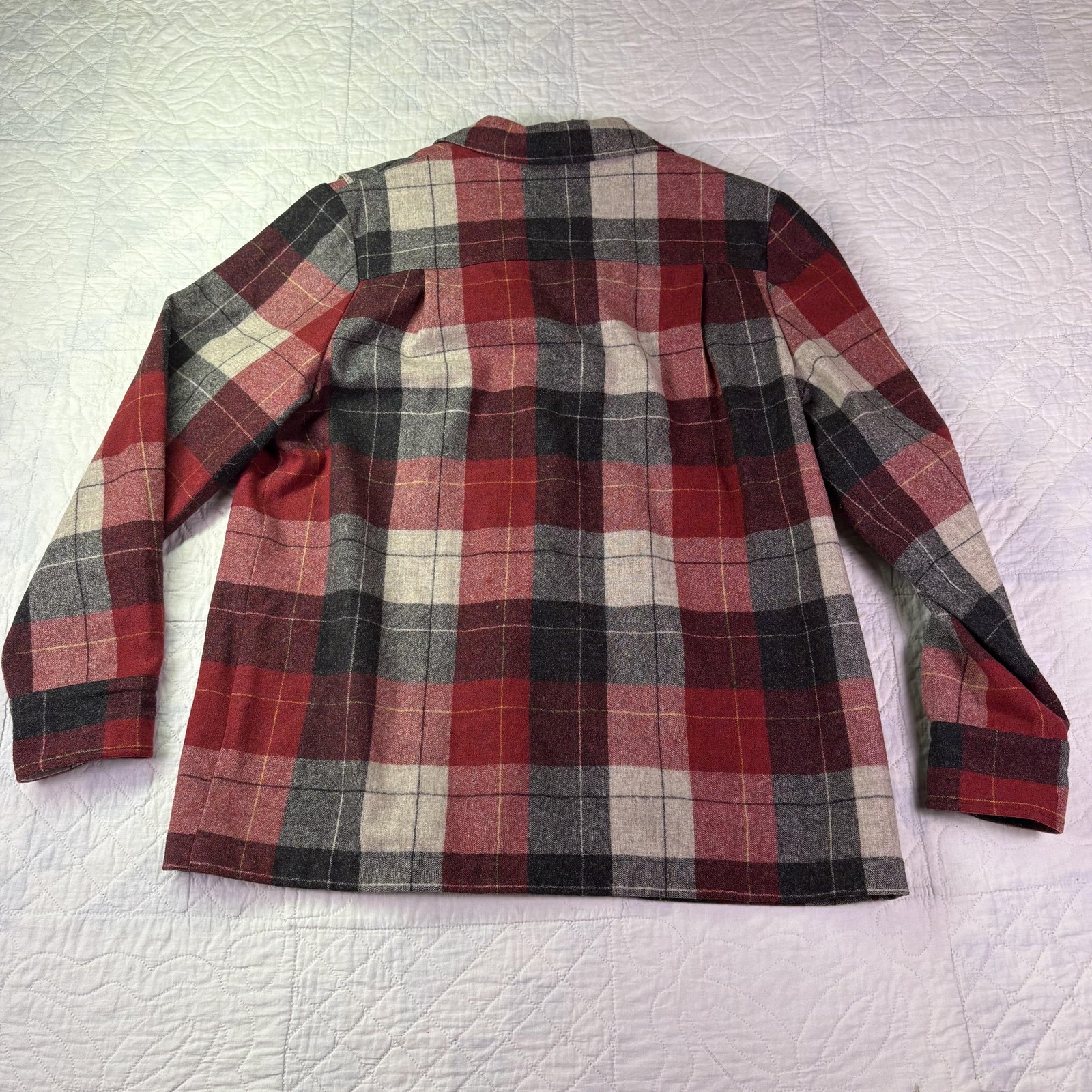 Pendleton Heritage Jacket Women’s Medium Red Plai… - image 8