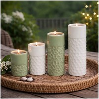 Teelichthalter Porzellan 4Er Set Hti-Living