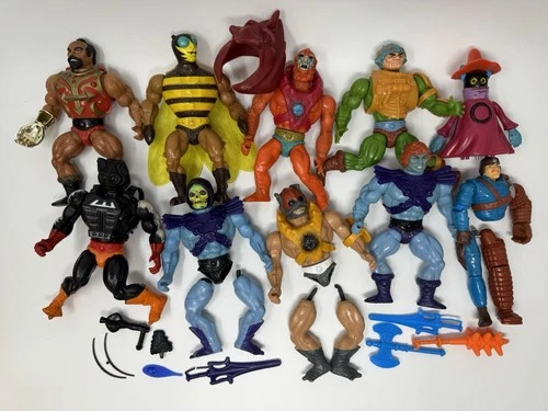 Lot of Vintage Masters of the Universe Action Fictures Accessories He-Man 1980s
