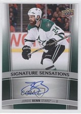 2015-16 Upper Deck Signature Sensations Jordie Benn #SS-JB Auto z3c