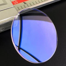 1.2/1.5/2.0/2.5mm Thick Blue AR Coated Mineral Glass Watch Crystal 26-42.5mm NEW